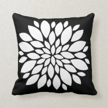 黒のかわいらしい白い花の花びらの芸術