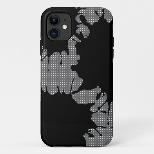 黒のしぶき Case-Mate iPhoneケース (裏面)