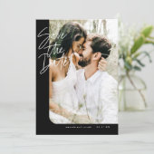 黒のはっきりした丸みを帯びた枠の写真 セーブザデート (スタンド正面)