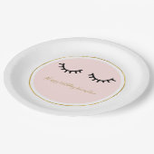 黒のまつげ ペーパープレート (アングル)