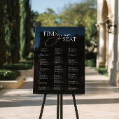 黒のアクリル結婚アルファベットの座席表 アクリルサイン