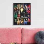 黒のアダムキャラクターストライプをグラフィック キャンバスプリント (インサイチュ (リビング))