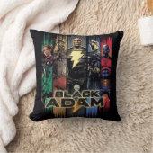 黒のアダムキャラクターストライプをグラフィック クッション (ブランケット)