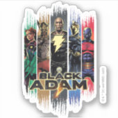 黒のアダムキャラクターストライプをグラフィック シール (正面)