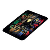 黒のアダムキャラクターストライプをグラフィック マグネット (左側)