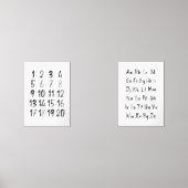 黒のアルファベットと2の数字セット (正面)