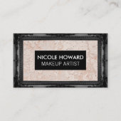 黒のアンティーク枠 |壁テクスチグランジャ 名刺 (正面)