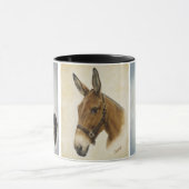 黒のウマ科のなトリオのマグ マグカップ (中央)