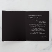 黒のエレガンスな結婚式 カード (内部)