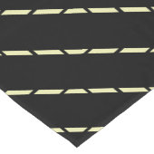 黒のエレガント幾何学的金ゴールドパターン ショートテーブルランナー (コーナー)