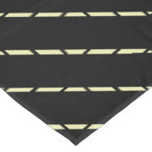 黒のエレガント幾何学的金ゴールドパターン テーブルクロス (アングル)