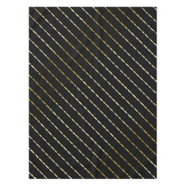 黒のエレガント幾何学的金ゴールドパターン テーブルクロス