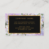 黒のエレガント金ゴールド名刺の追加 名刺 (裏面)