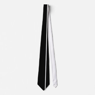 黒のオフセットの権利の白く薄い垂直線 ネクタイ