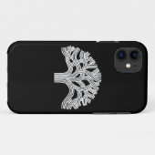 黒のオークランドのホワイトオークの木 Case-Mate iPhoneケース (裏面(横))