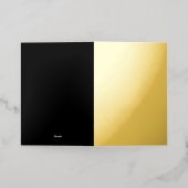 黒のカスタマイズ可能な独自の作成 箔シーズンカード (外側レイダウン)