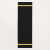 黒のカスタマイズ可能な（紋章の）フラ・ダ・リ ヨガマット (裏面)