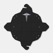 黒のカドゥセウスの医療記号 フェイバーボックス (折り畳みなし)