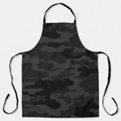 黒のカモフラージュ エプロン (正面)