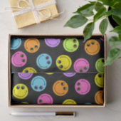 黒のカラフルな顔 薄葉紙 (ギフト)