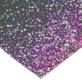 黒のカラフルグリッターアクセント ショートテーブルランナー (コーナー)