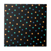 黒のカラフル背景水玉模様パターン