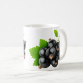 黒のカランツ コーヒーマグカップ (正面右)