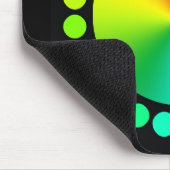 黒のカラーホイール マウスパッド (コーナー)