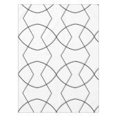 黒のカーブテーブルクロス テーブルクロス (正面)