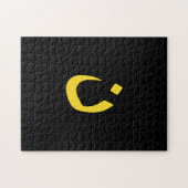 黒のキリスト教のNazareneの記号の団結 ジグソーパズル (横)