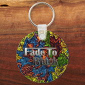 黒のキーチェーンにフェード キーホルダー (正面)