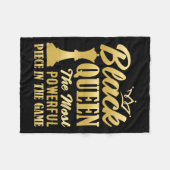 黒のクイーンはゲームで最も強力な作品 フリースブランケット (正面(横))