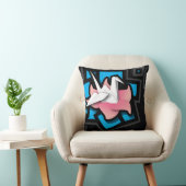 黒のクレーン芸術 クッション (椅子)