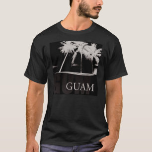 黒のグアムのワイシャツ Tシャツ