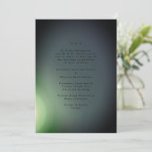 黒のグラデーションモダンミニマルシンプル 招待状 (スタンド正面)