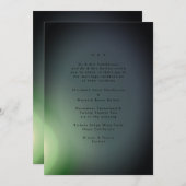 黒のグラデーションモダンミニマルシンプル 招待状 (正面/裏面)