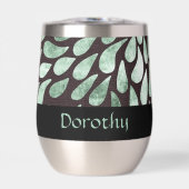 黒のグラデーション緑の花びら (正面)