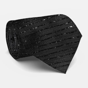 黒のグリッターストライプパターン ネクタイ