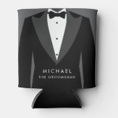 黒のグルームズメン クーラー ギフト 缶クーラー (正面)