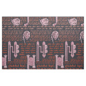 黒のケルト族のサンプラーは上がり、 ファブリック (ファットクウォーター)