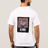 黒のサイ Tシャツ (裏面)