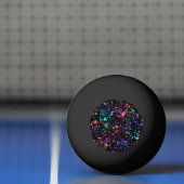 黒のサンゴ紫緑|スプ絵を描ラッシュ| 卓球ボール (ネット)