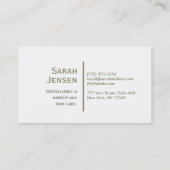 黒のショッキングピンク 名刺 (裏面)