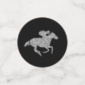 黒のシルバーダービー競走馬 コンフェッティ (スモール正面)