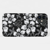 黒のジャングルサーフパターン Case-Mate iPhoneケース (裏面(横))