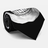 黒のスカル ネクタイ (ロール)