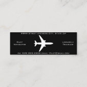 黒のスキニーカード スキニー名刺 (裏面)