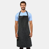 黒のスキンテクスチャスキン エプロン (着用した状態)