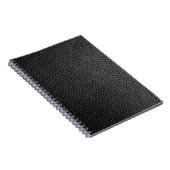 黒のスキンテクスチャスキン ノートブック (右側)