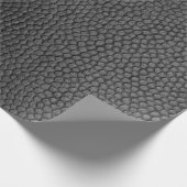 黒のスキンテクスチャスキン ラッピングペーパー (角)